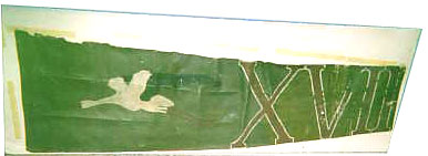 Morceau de la toile du fuselage du Spad de Maurice Lenoir