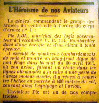 Pic Jean Marie aviateur