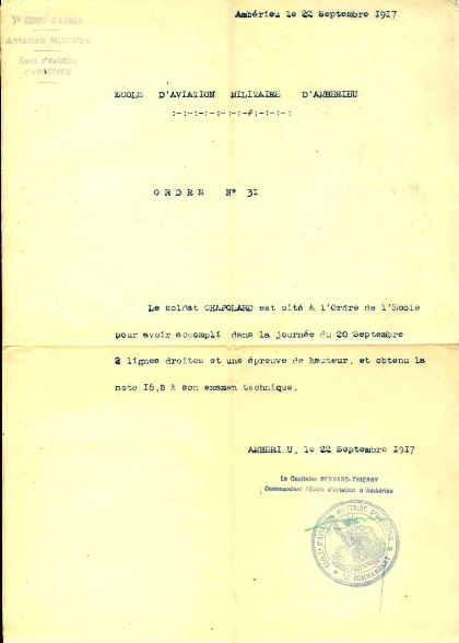 citation à l'ordre de l'école